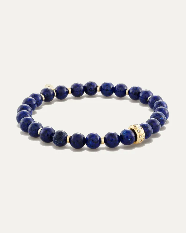 Power Stone Stretch Bracelet | Lapis sold by Stella & Dot