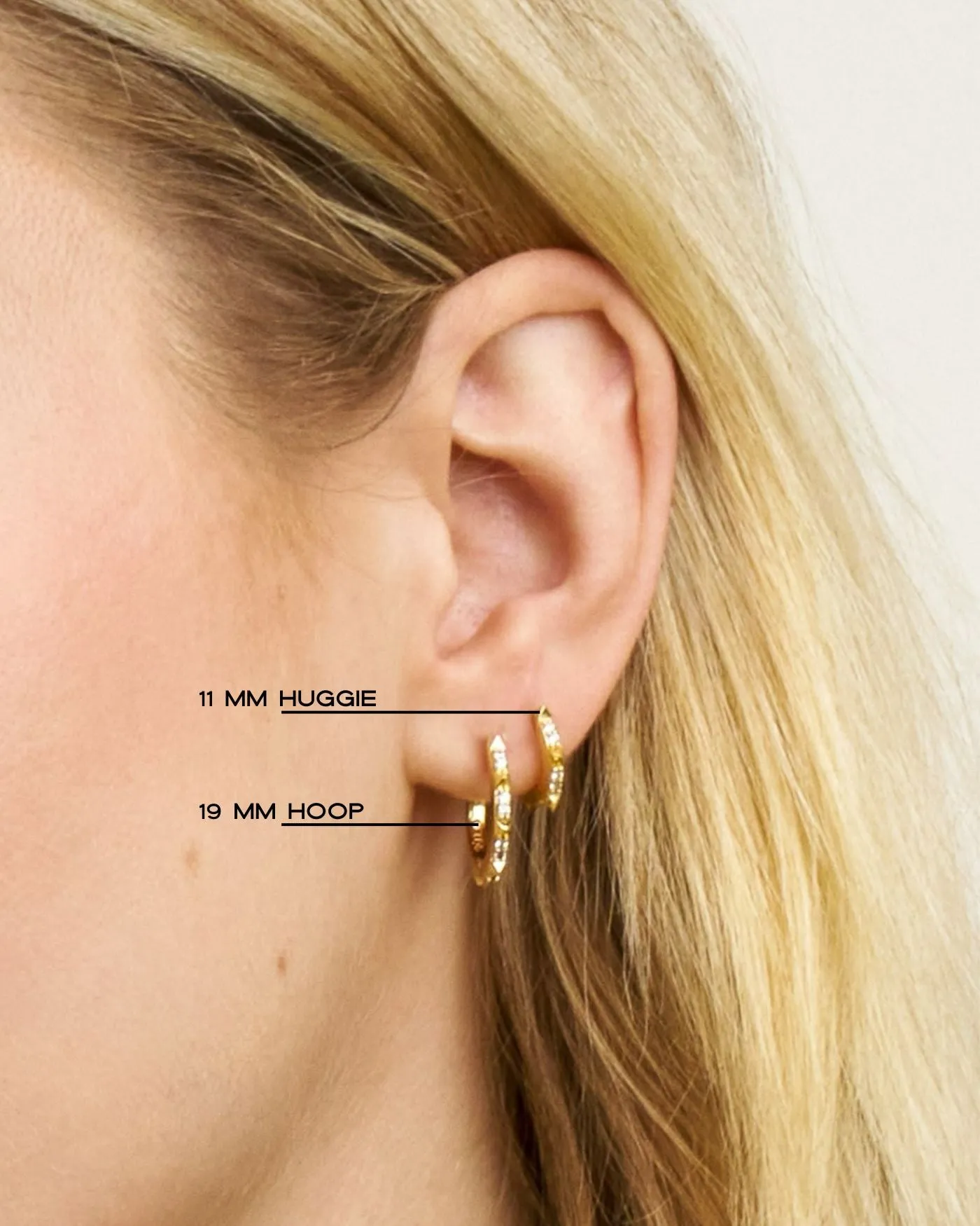 Charlotte Renegade Huggie Hoop Earrings | 1/2" sold by Stella & Dot product image thumbnail 2