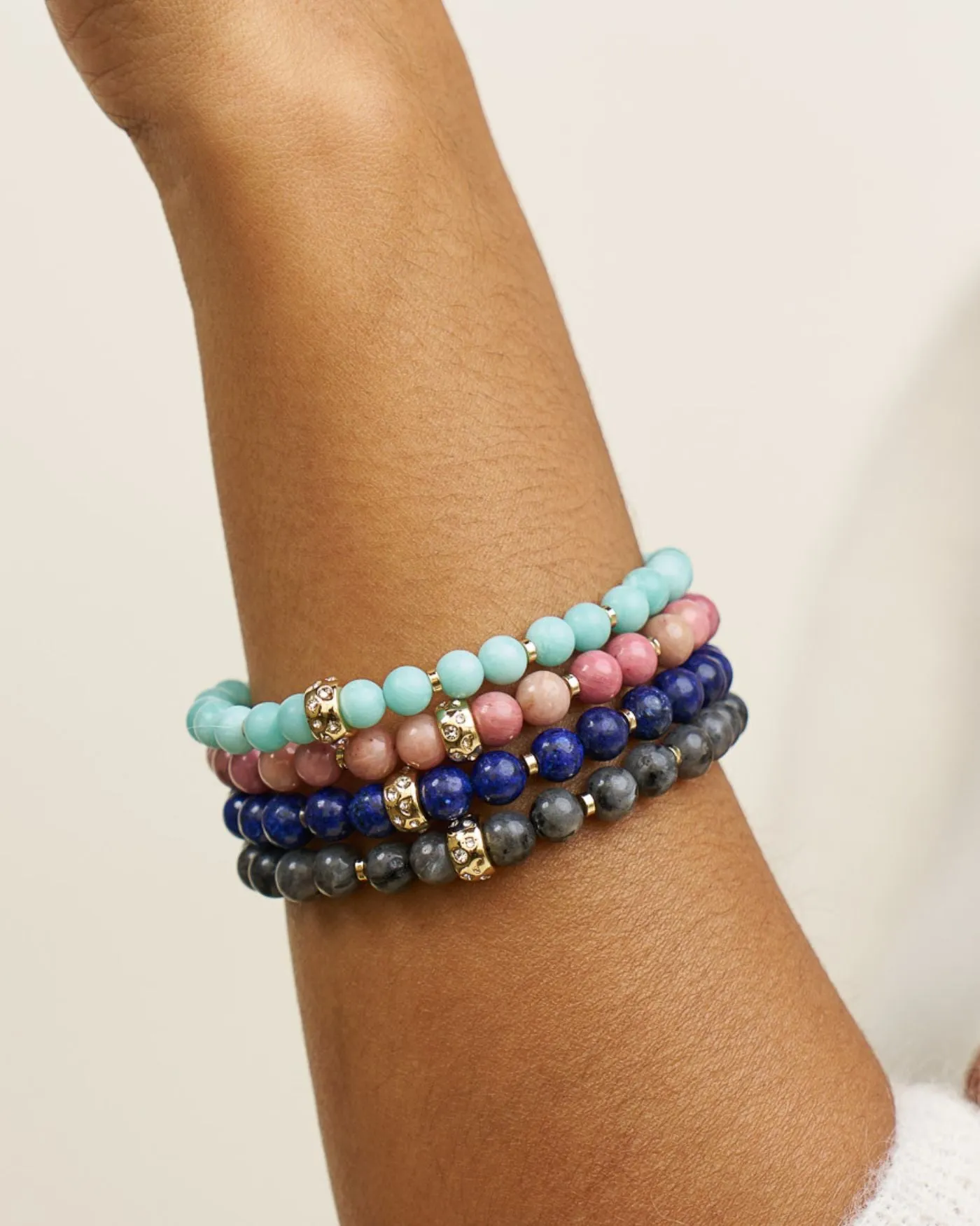 Power Stone Stretch Bracelet | Amazonite sold by Stella & Dot product image thumbnail 3