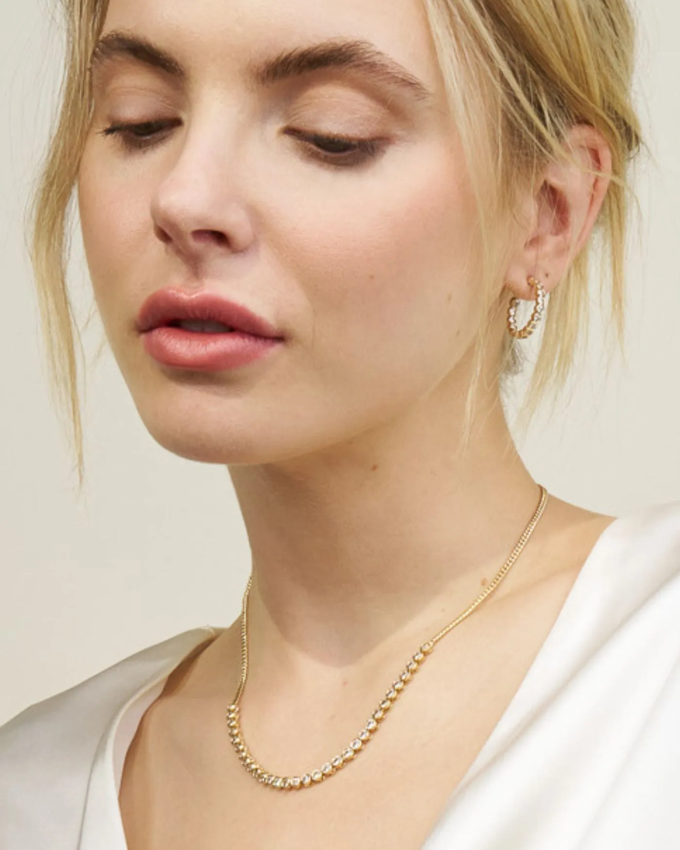 Bezel Set Essential Tennis Necklace sold by Stella & Dot product image thumbnail 2