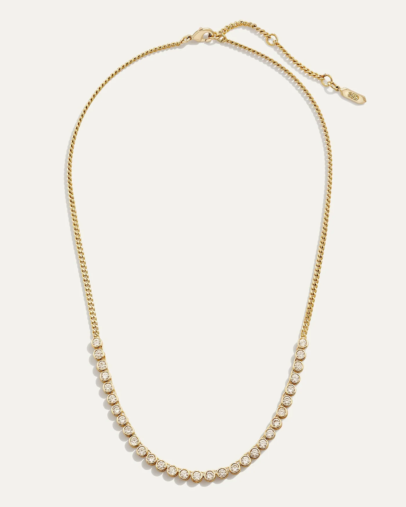 Bezel Set Essential Tennis Necklace sold by Stella & Dot product image thumbnail 4