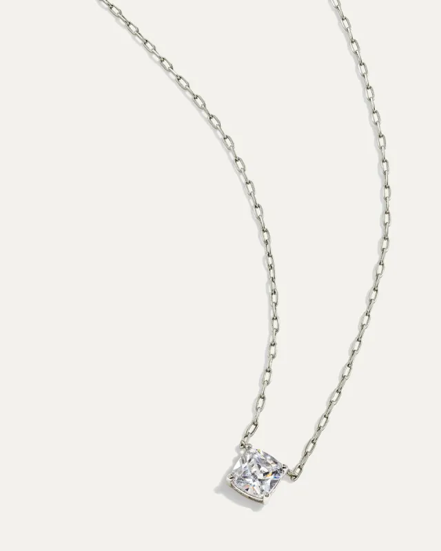 Inheritance Solitaire Pendant | Silver sold by Stella & Dot