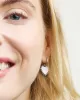 Stevie Heart Earrings | Silver sold by Stella & Dot