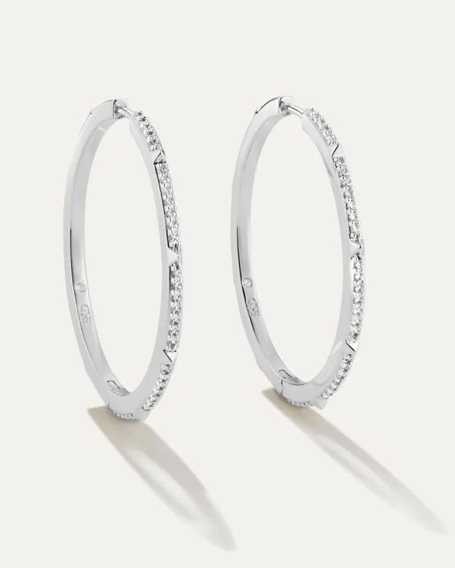 Charlotte Renegade Hoops | Silver sold by Stella & Dot