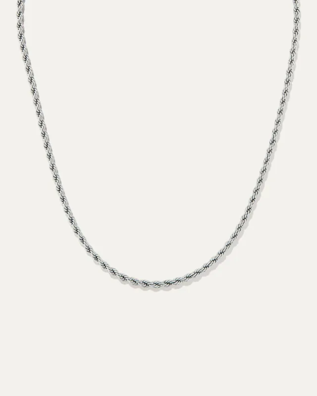 Mara Rope Chain Necklace | Silver sold by Stella & Dot