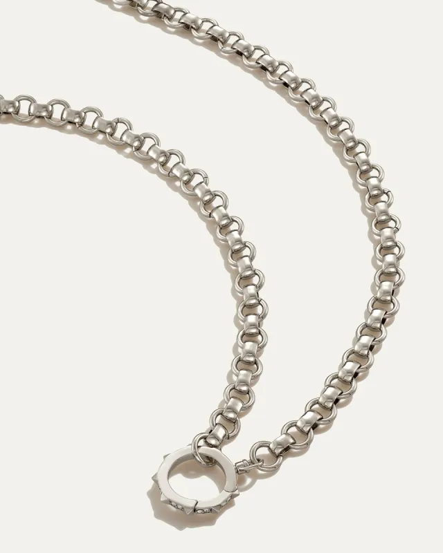 Medium Open Belcher Chain | Silver sold by Stella & Dot