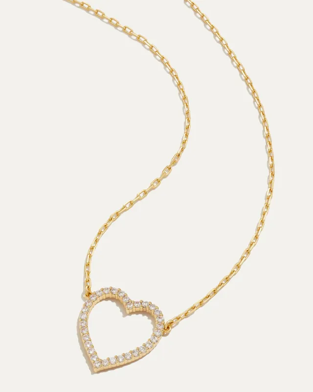 Whitney Open Heart Necklace made by Stella & Dot