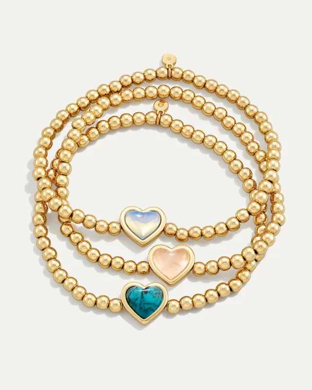 » Maeve Heart Beaded Stretch Bracelet (100% off) sold by Stella & Dot
