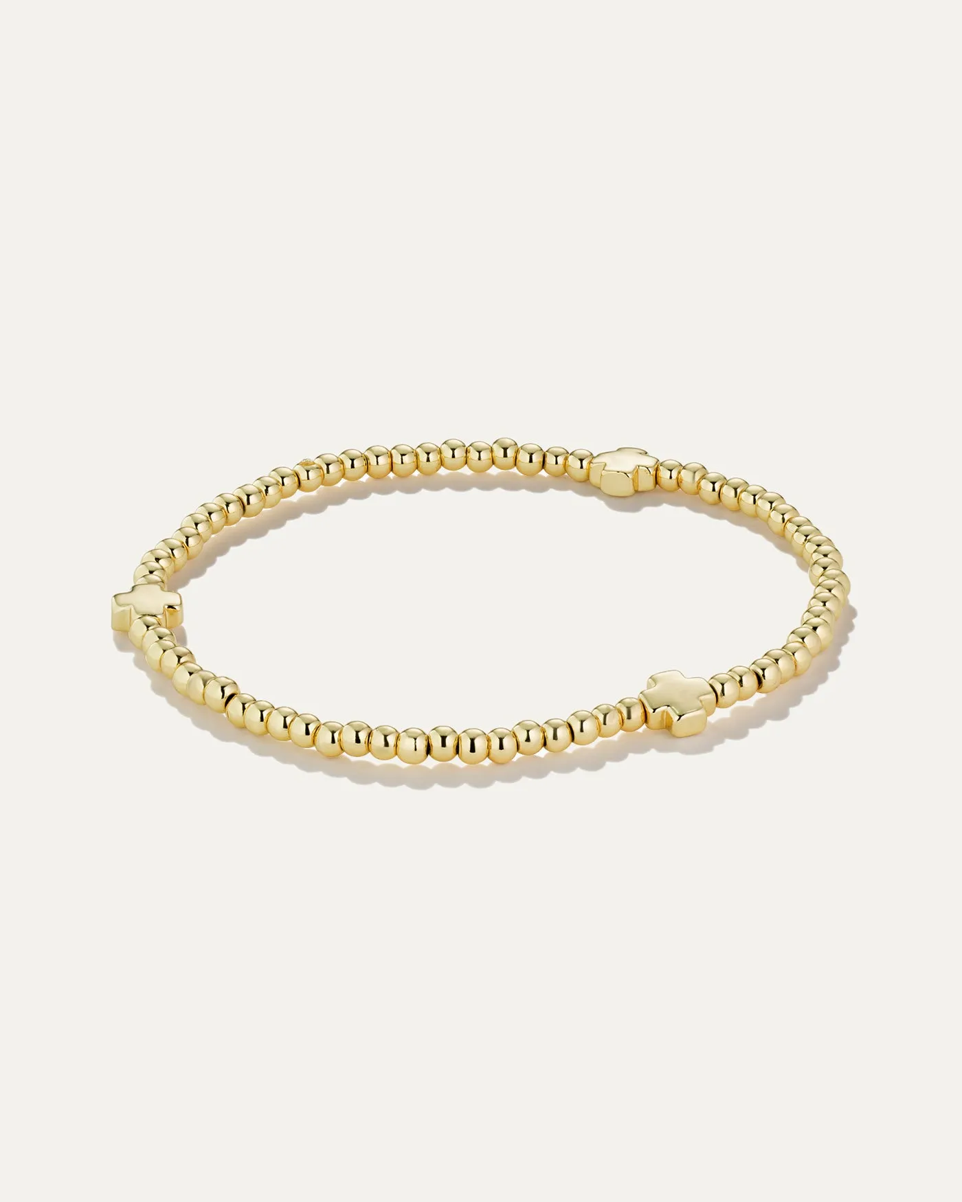 Cross Beaded Stretch Bracelet sold by Stella & Dot