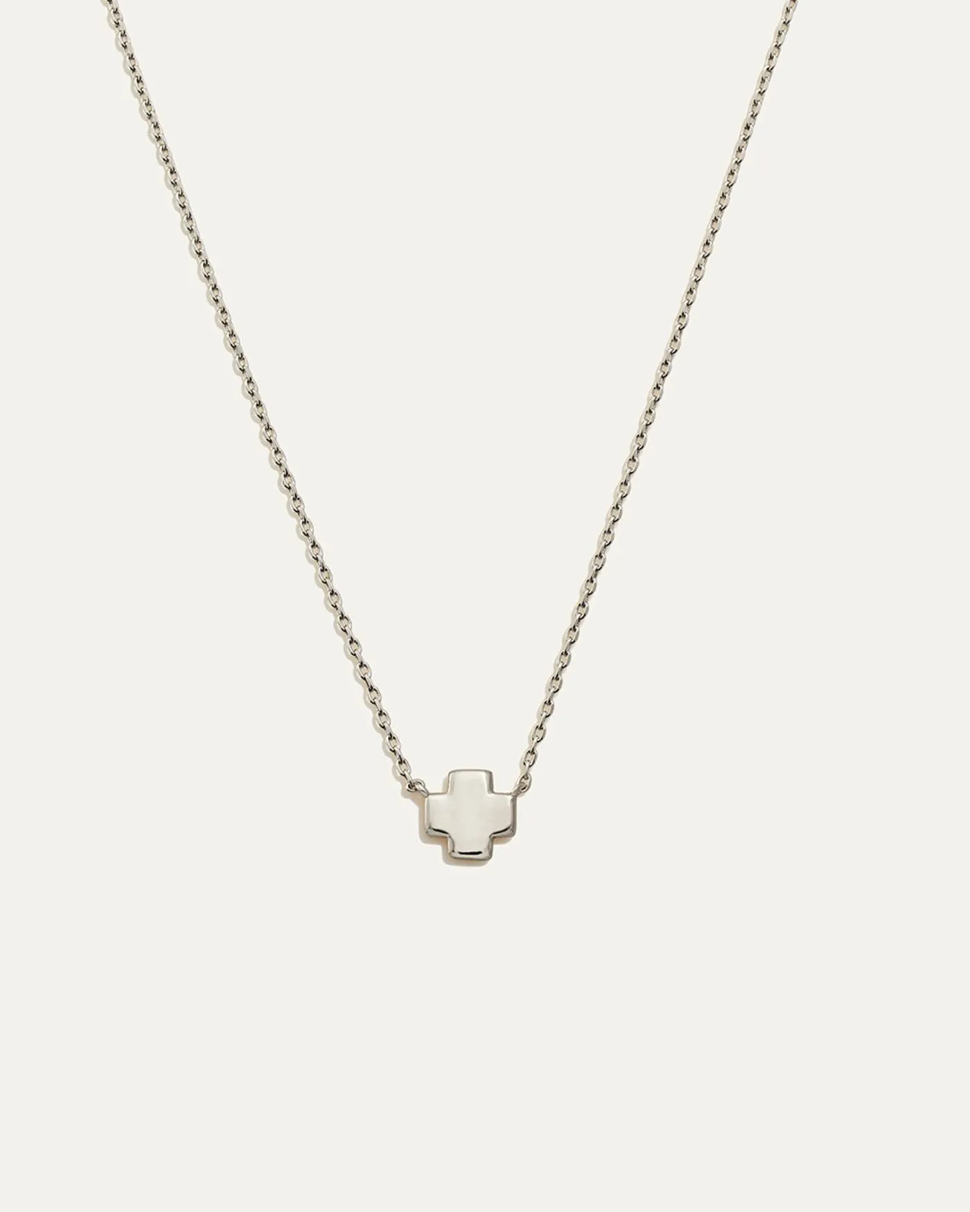 Delicate Adjustable Cross Necklace | Silver sold by Stella & Dot