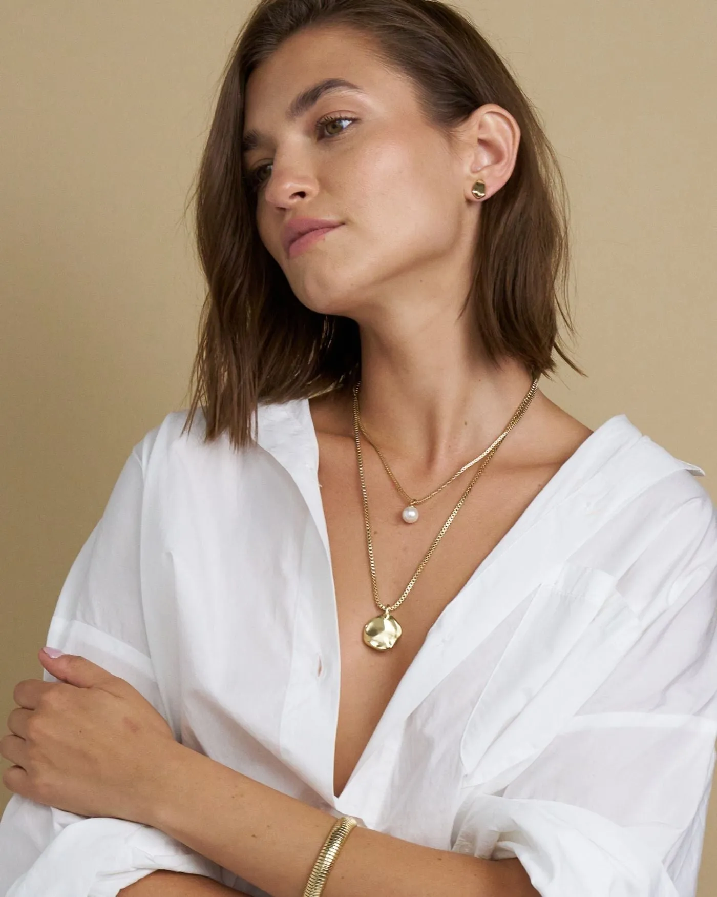 Gaia Pearl Layering Necklace sold by Stella & Dot product image thumbnail 3