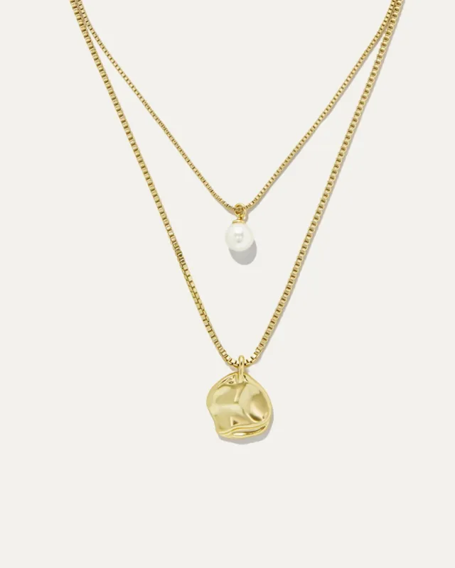 Gaia Pearl Layering Necklace sold by Stella & Dot