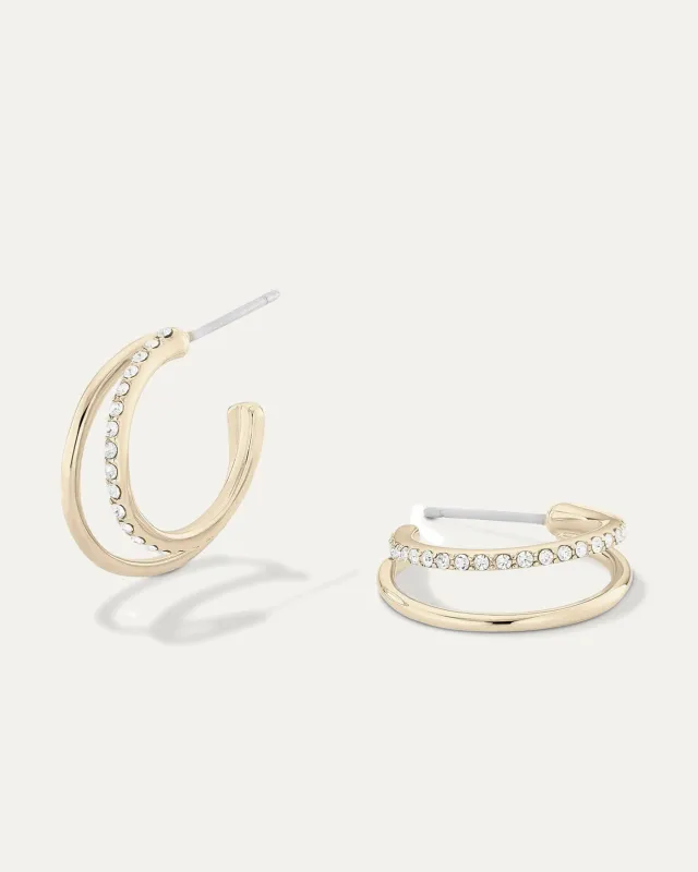 Julie Double Hoops sold by Stella & Dot