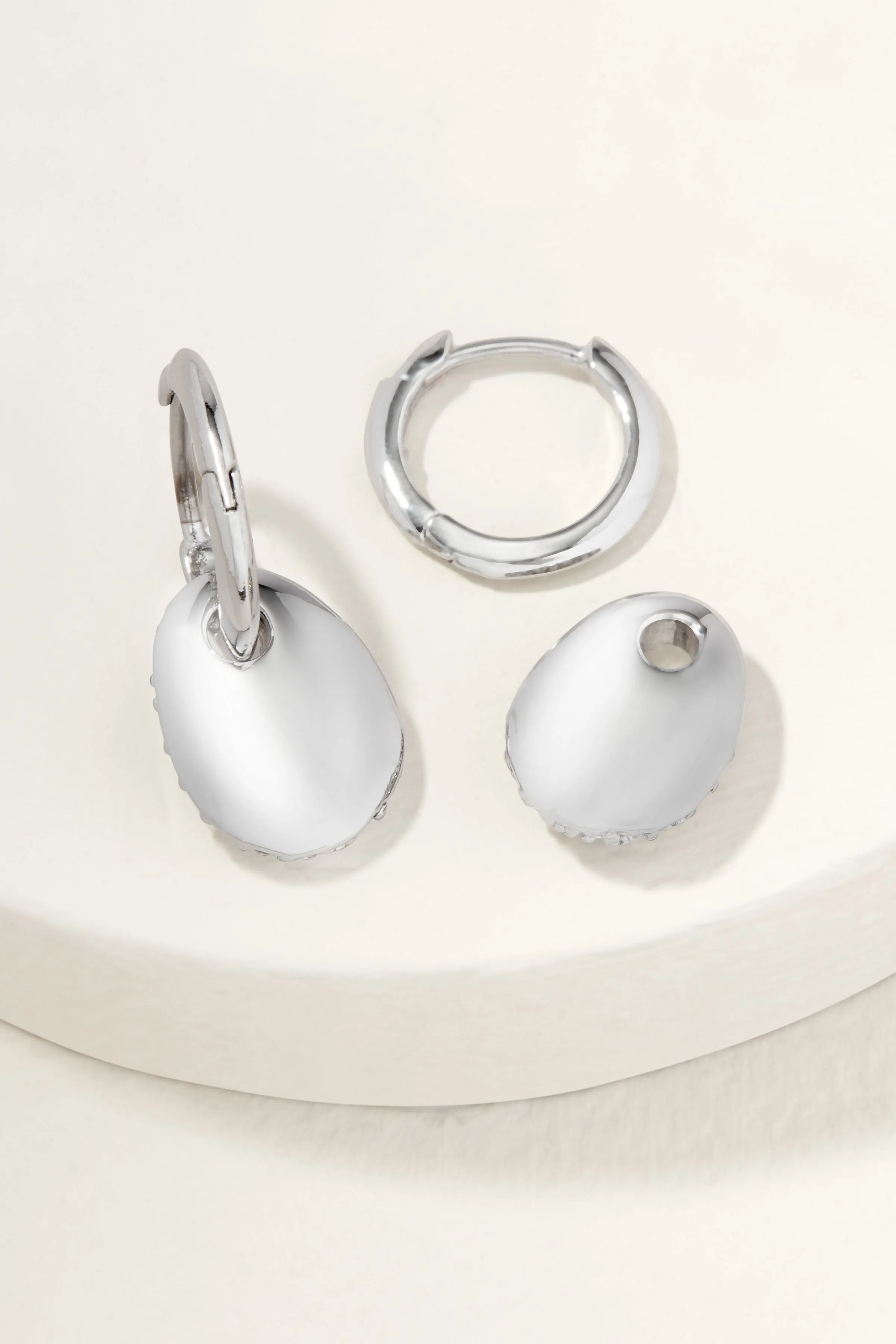 Ulani Reversible Drop Huggie Earrings sold by Stella & Dot product image thumbnail 5