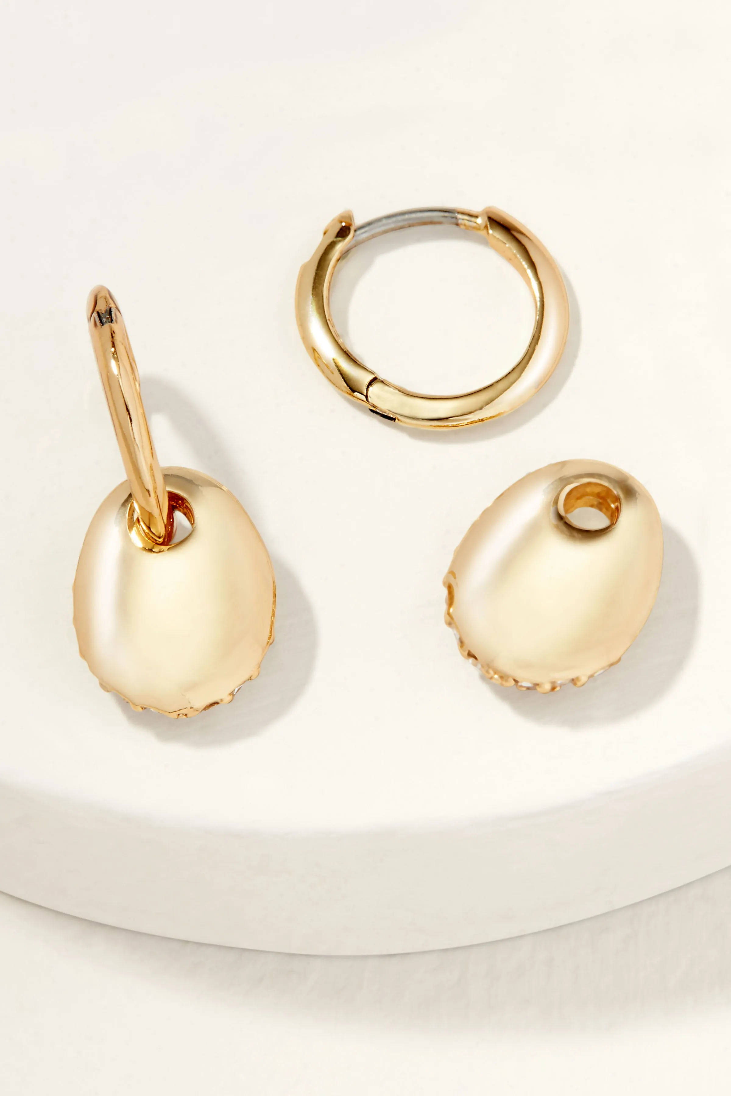 Ulani Reversible Drop Huggie Earrings sold by Stella & Dot product image thumbnail 3