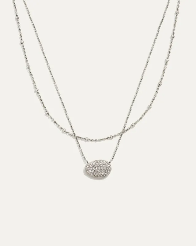 Ulani Look of Layered Necklace | Silver sold by Stella & Dot