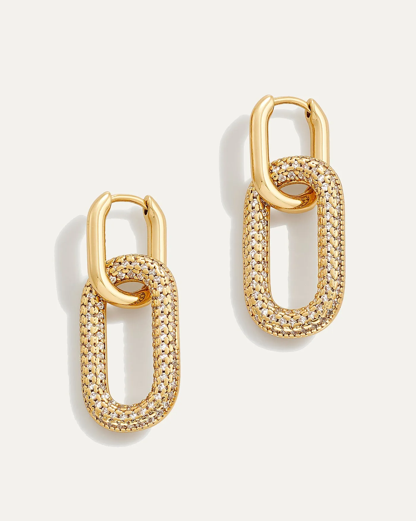 Reversible Pavé Link Earrings sold by Stella & Dot