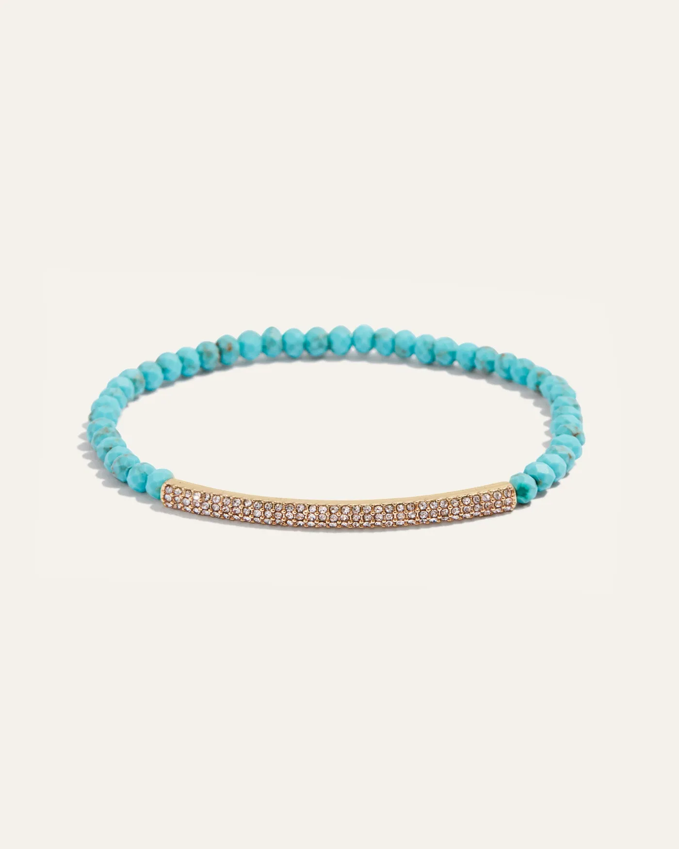 Tribute Beaded Stretch Bracelet | Turquoise Gemstone Beads sold by Stella & Dot
