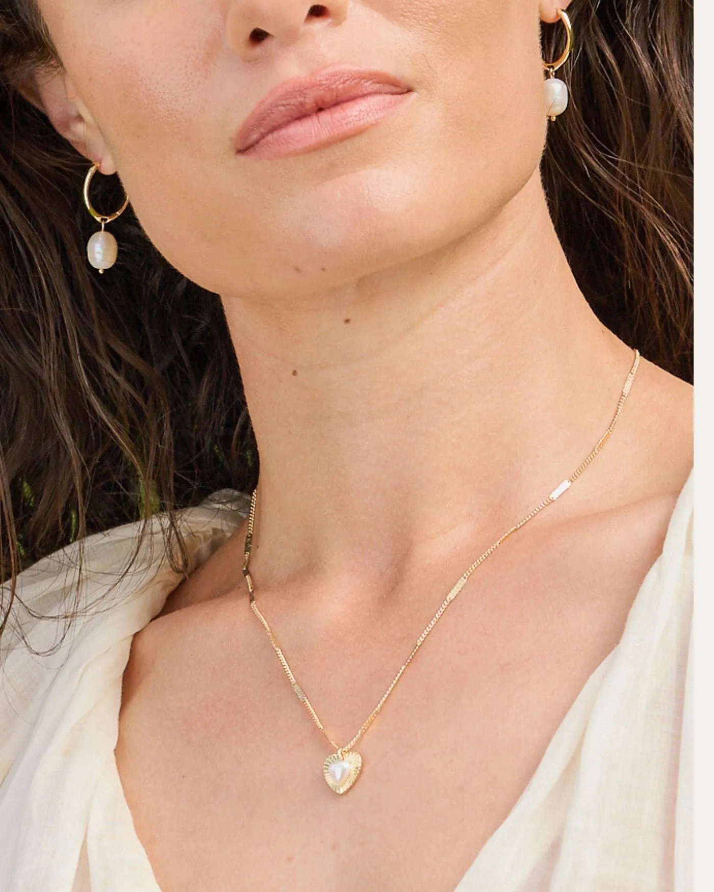 Love You Pave Heart Necklace sold by Stella & Dot product image thumbnail 3