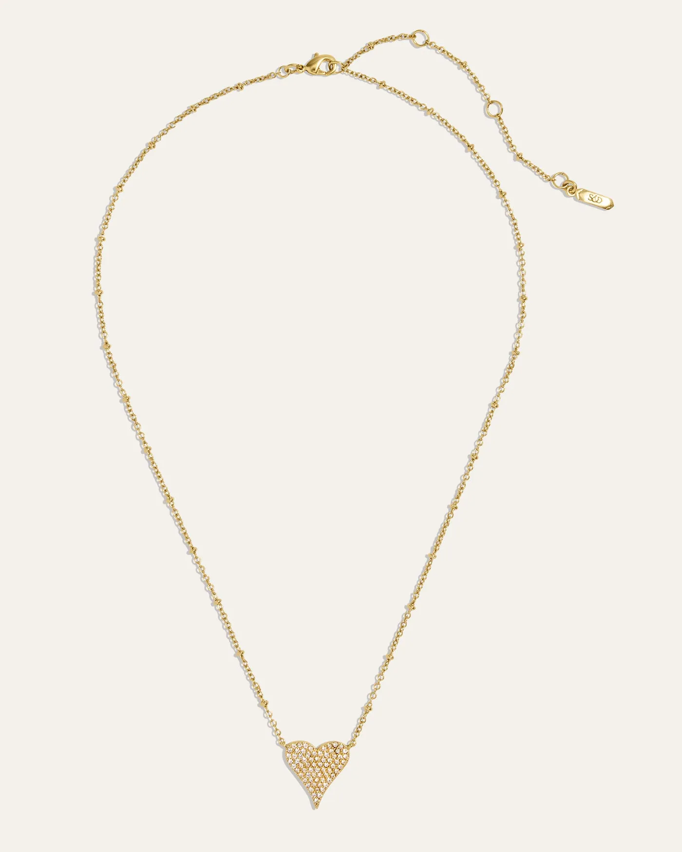 Love You Pave Heart Necklace sold by Stella & Dot product image thumbnail 4