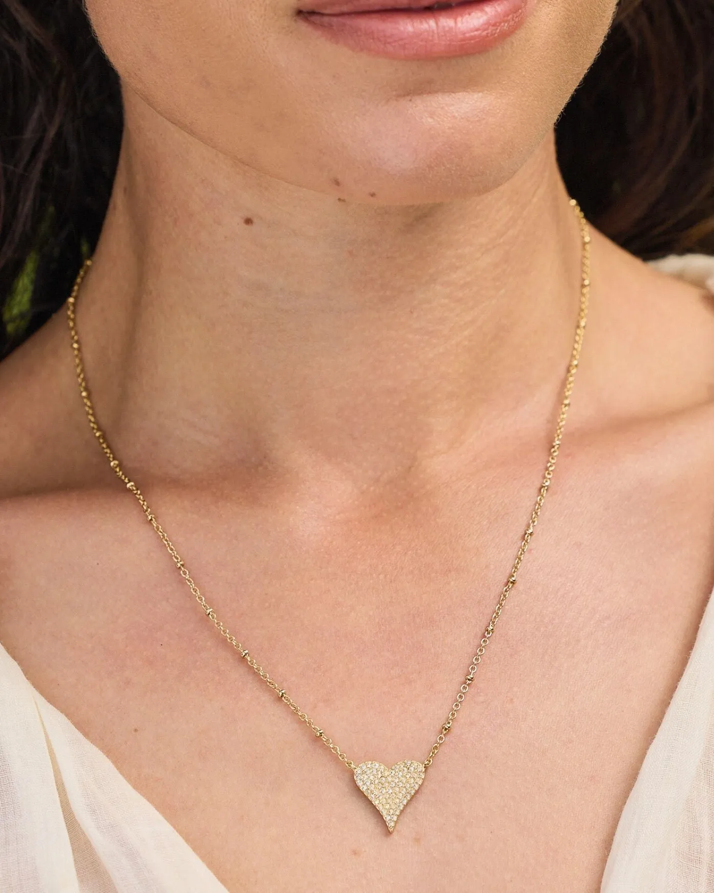 Love You Pave Heart Necklace sold by Stella & Dot product image thumbnail 2