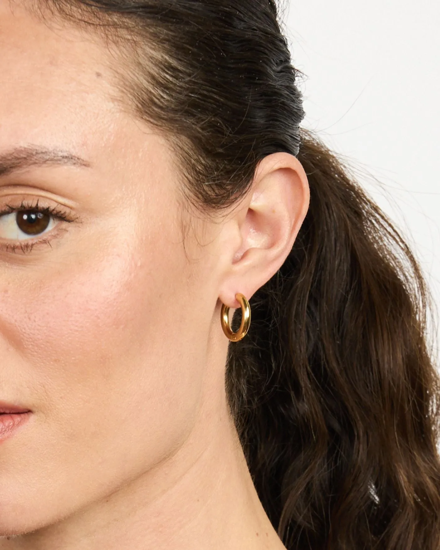 Convertible Rondelle Huggie Earrings sold by Stella & Dot product image thumbnail 2