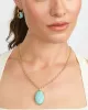 Turquoise Rondelle Huggie Earrings sold by Stella & Dot