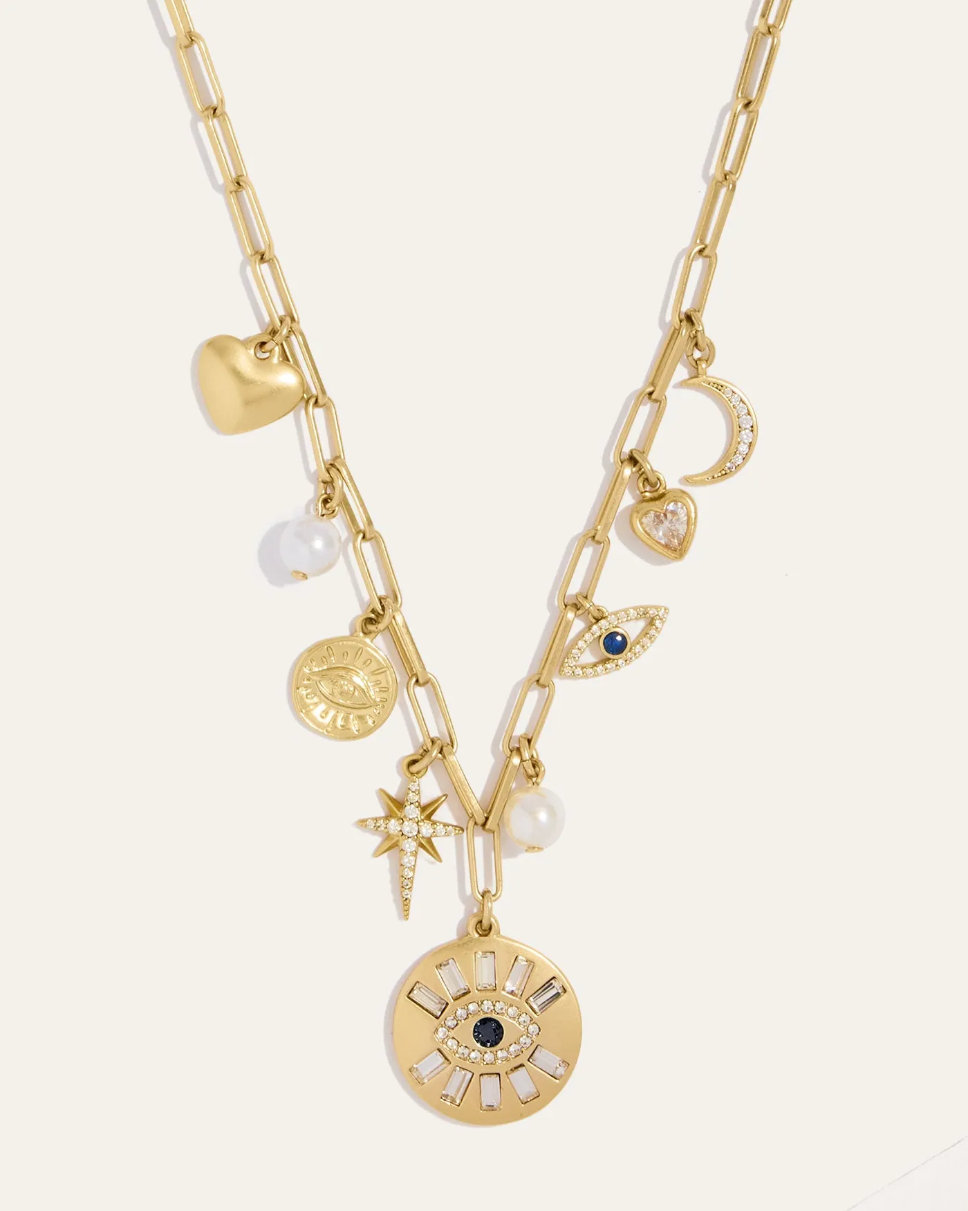 Evil Eye Mixed Charm Necklace sold by Stella & Dot