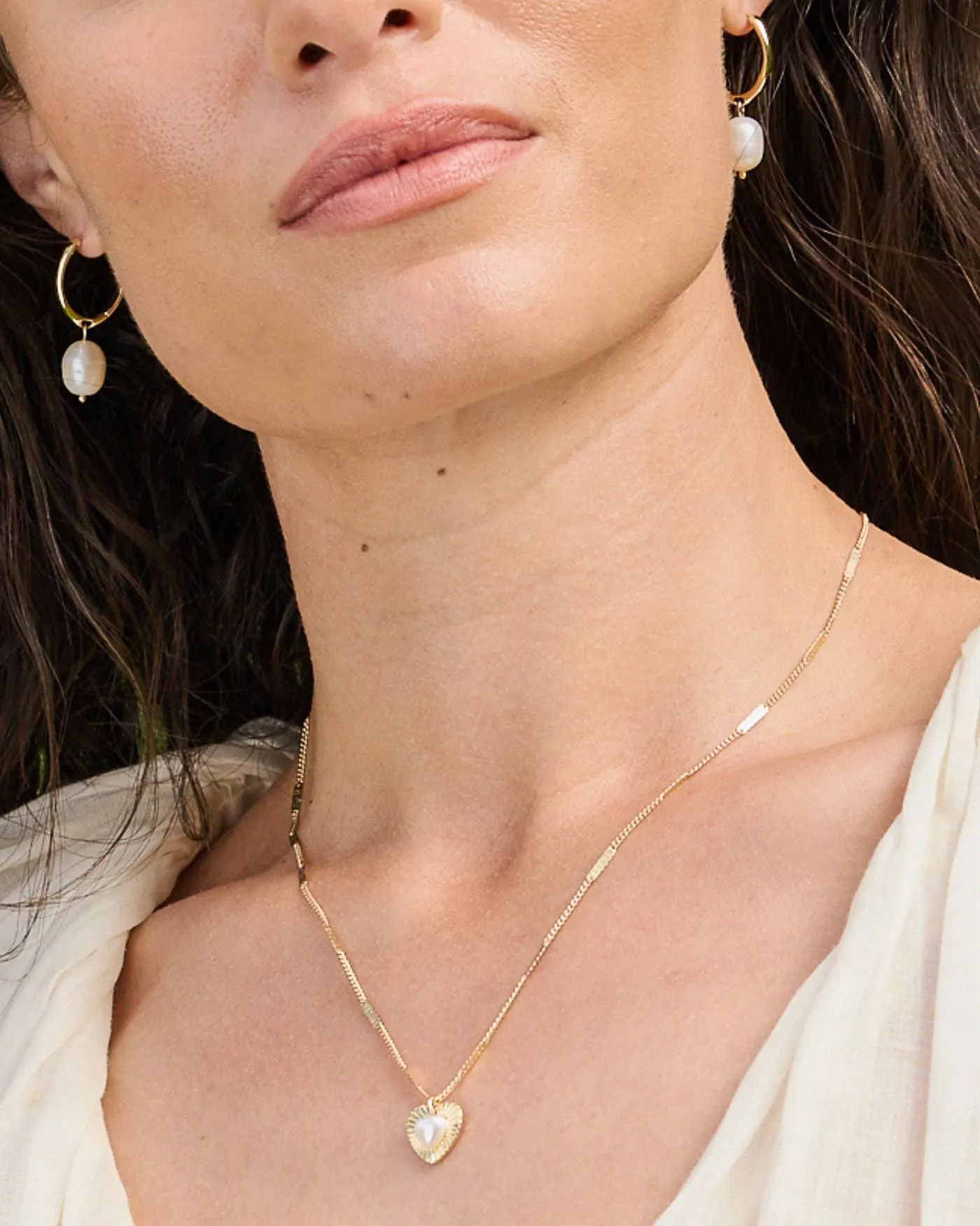 Pearl Essential Huggie Earrings sold by Stella & Dot product image thumbnail 3