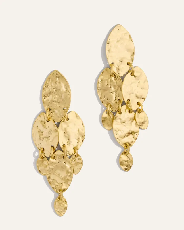 Hammered Boho Chandelier Earring made by Stella & Dot
