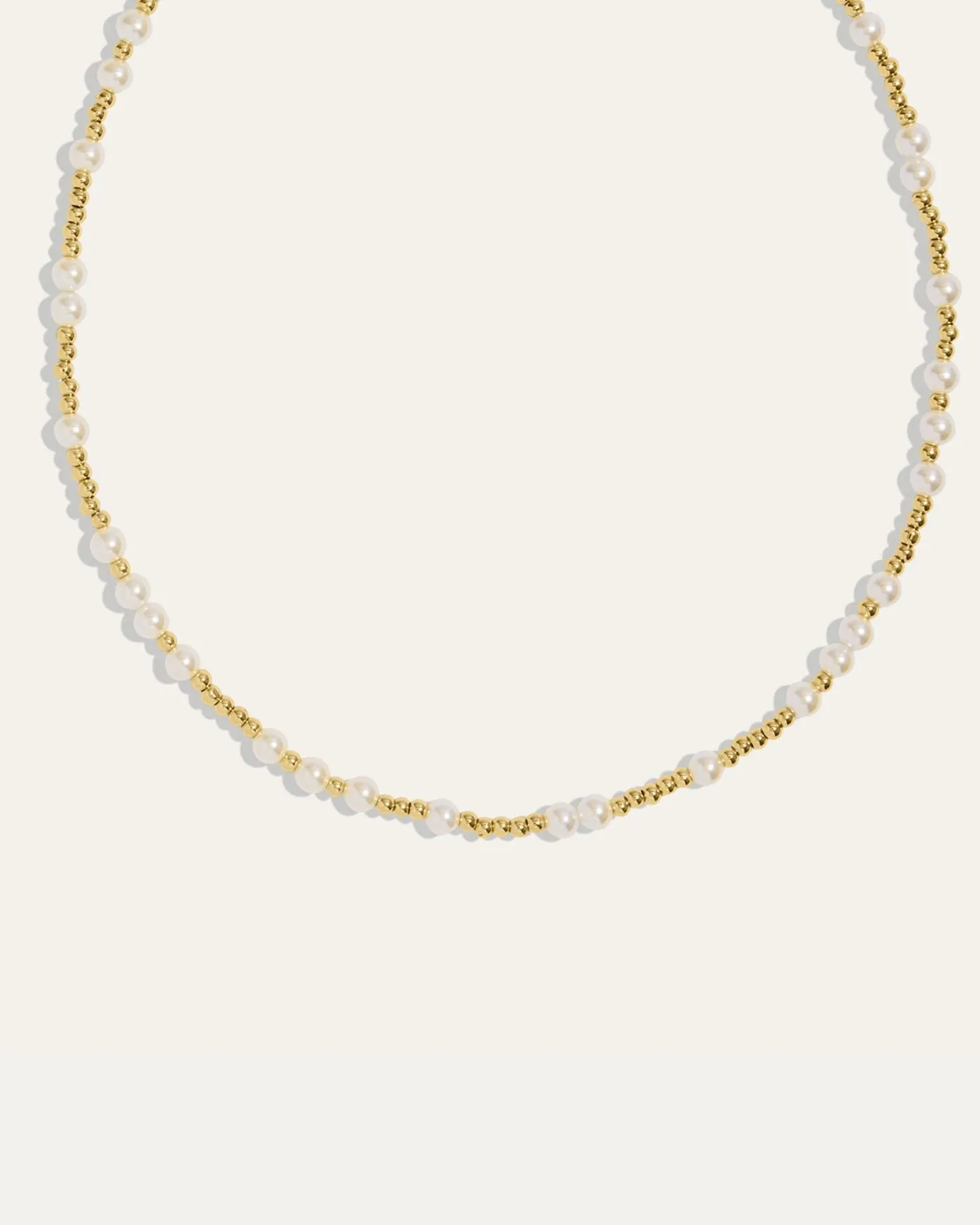 Pearl and Gold Beaded Adjustable Choker Necklace sold by Stella & Dot