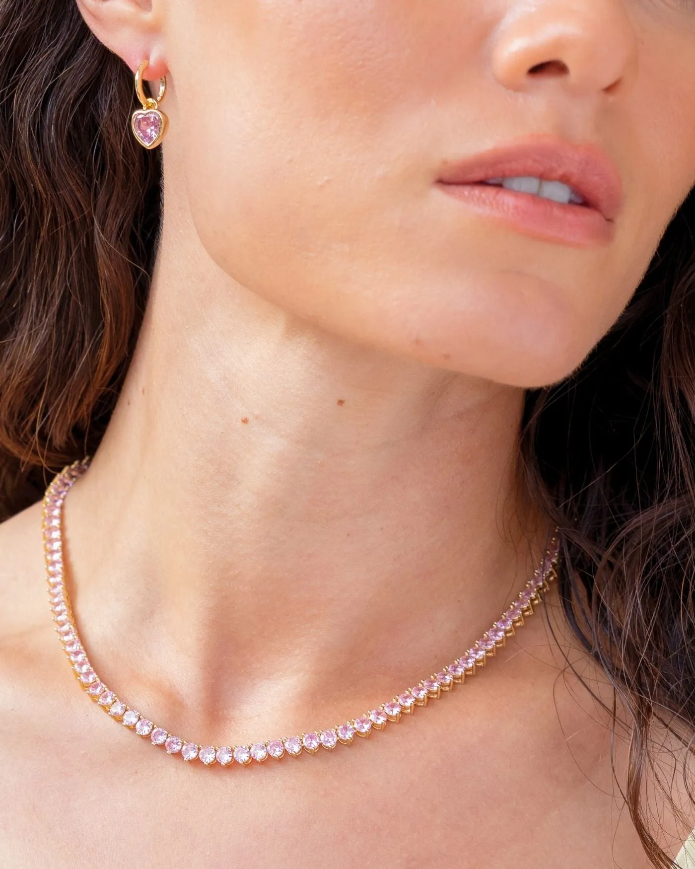 Inheritance Tennis Necklace | Pink Sapphire sold by Stella & Dot product image thumbnail 3