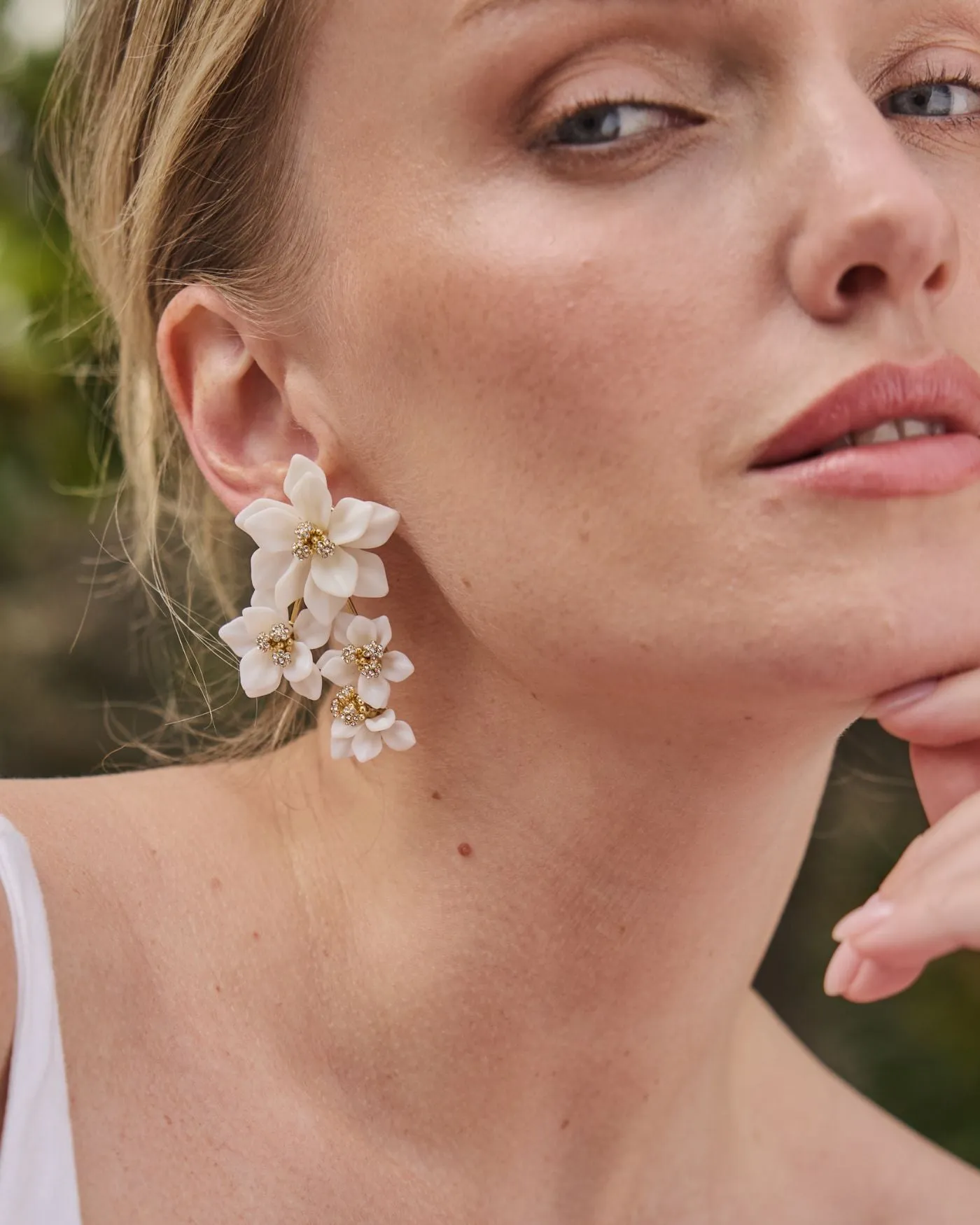 Bloom Flower Convertible Statement Earring sold by Stella & Dot product image thumbnail 5