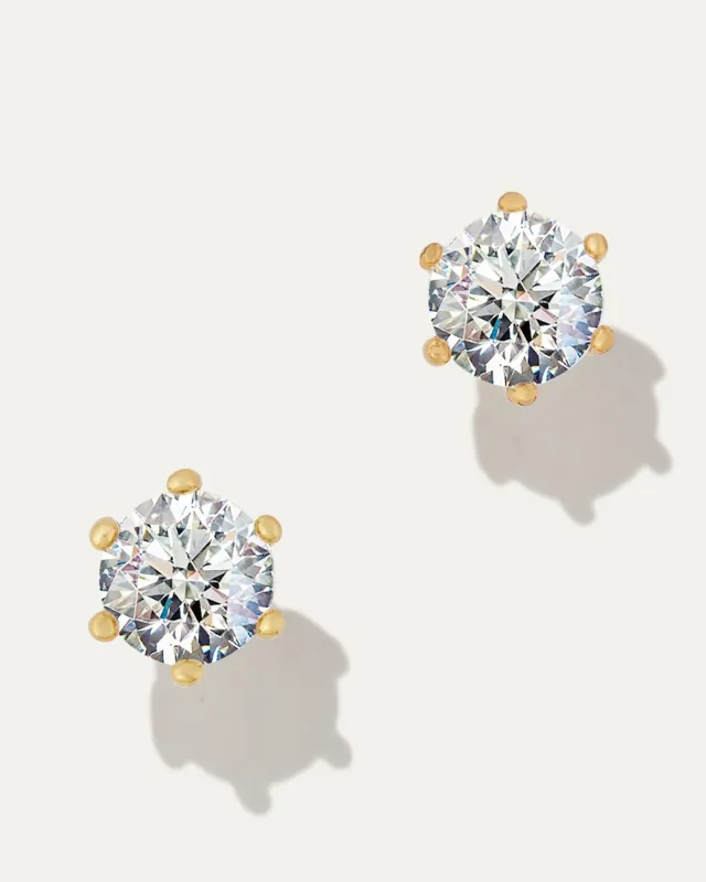 Sparkle Diamond Stud Earrings – Gold or Silver sold by Stella & Dot