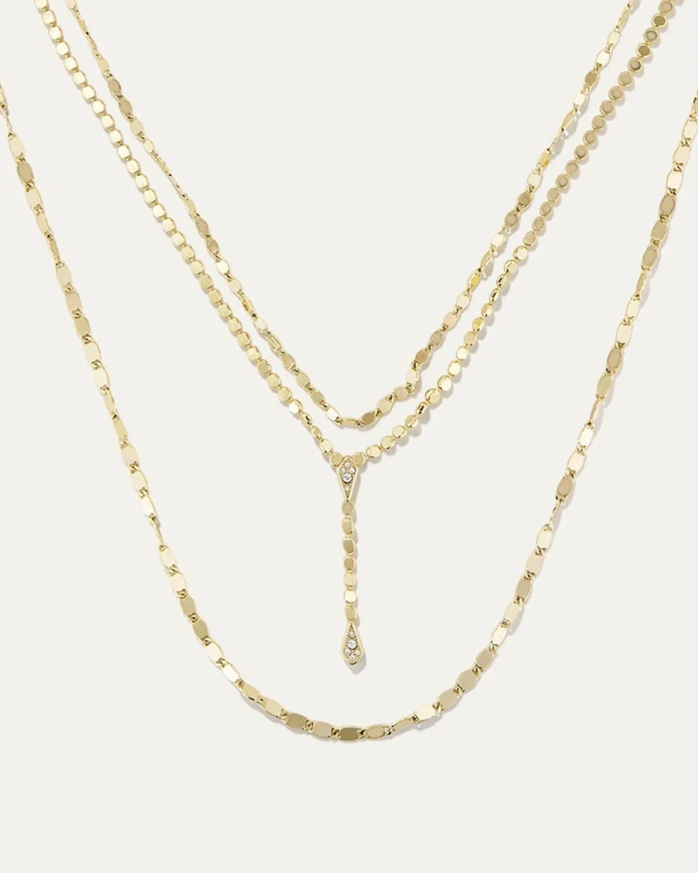 Collette Layered Gold Necklace with Magnetic Clasp sold by Stella & Dot product image thumbnail 3
