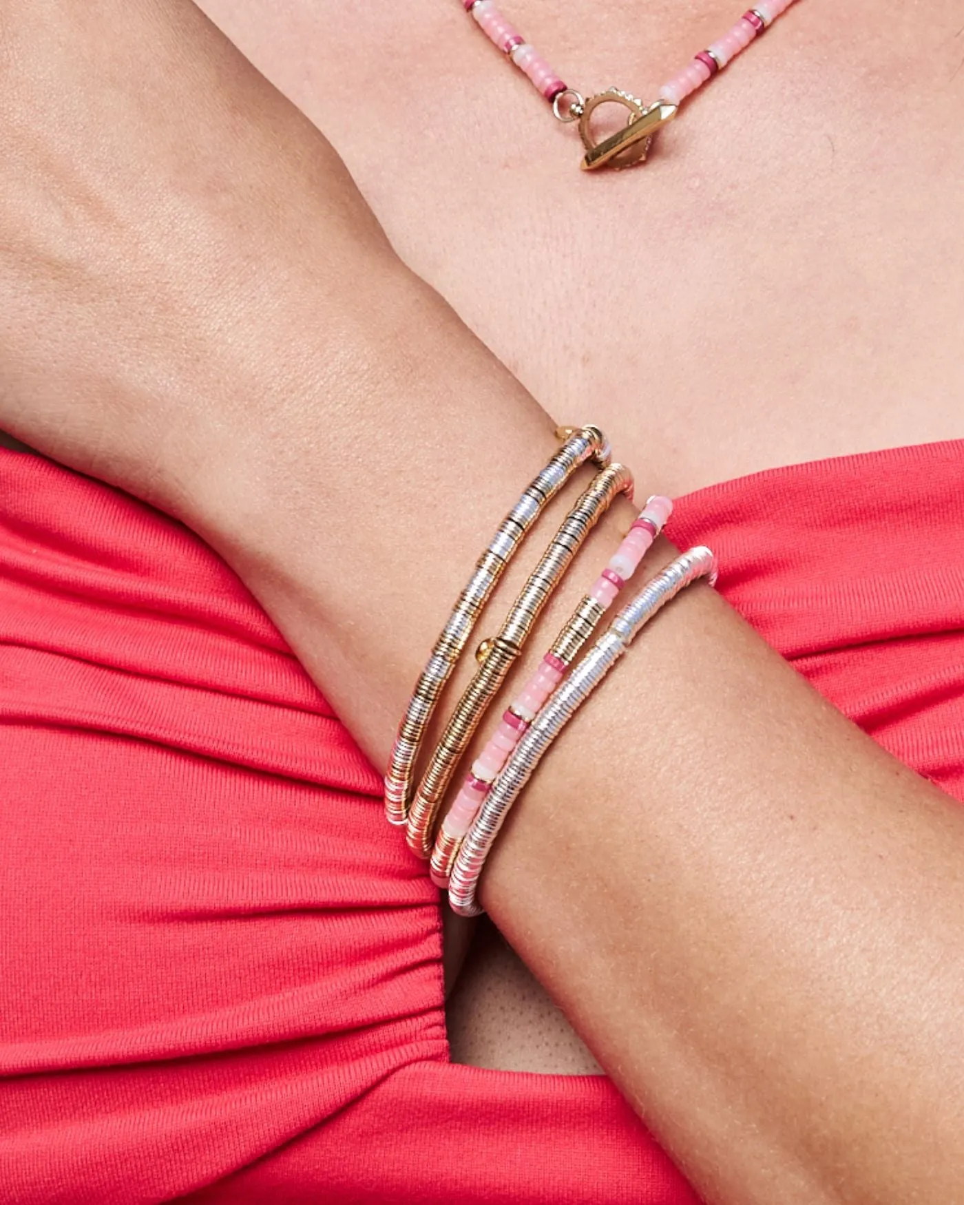 Boho Beaded Stretch Bracelet |Gold sold by Stella & Dot product image thumbnail 2