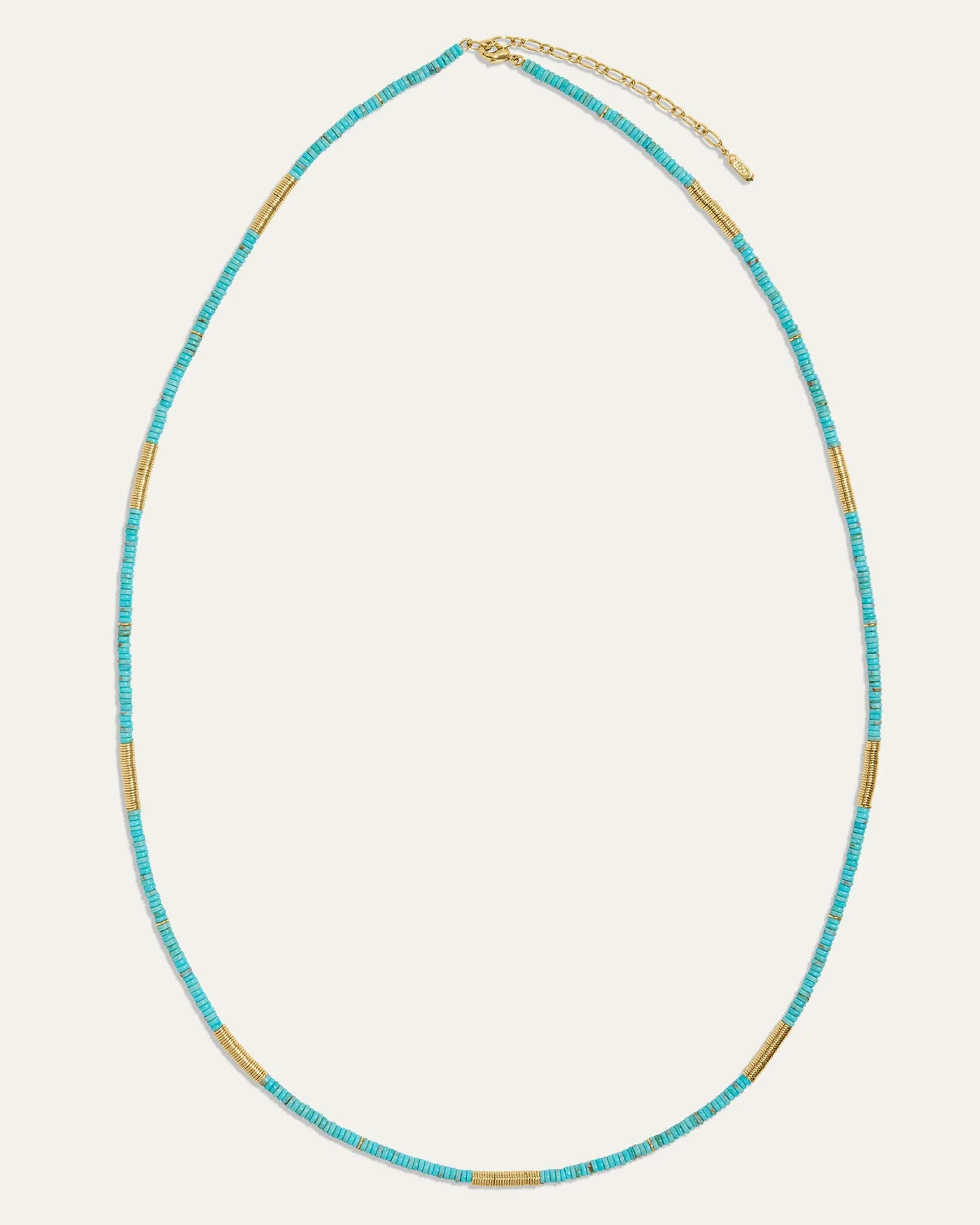 Boho Turquoise and Gold Beaded Wrap Necklace sold by Stella & Dot product image thumbnail 3