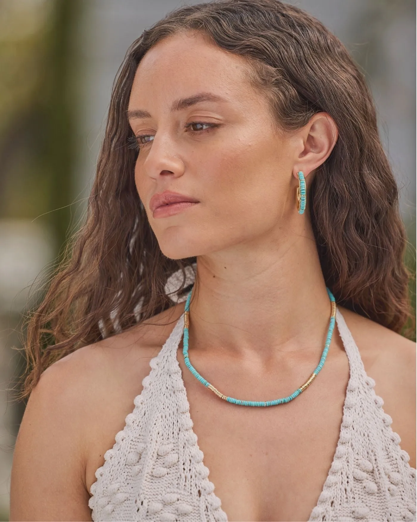 Boho Beaded Turquoise Necklace sold by Stella & Dot product image thumbnail 2