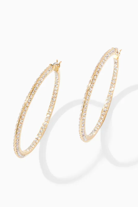 Pavé Hoop Earrings sold by Stella & Dot