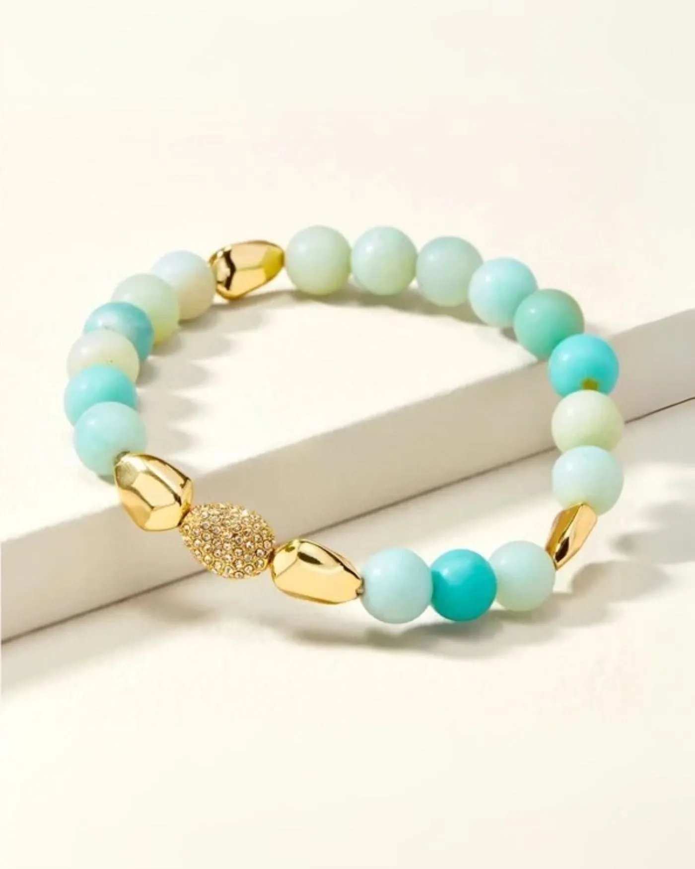 Ulani Amazonite Beaded Stretch Bracelet sold by Stella & Dot