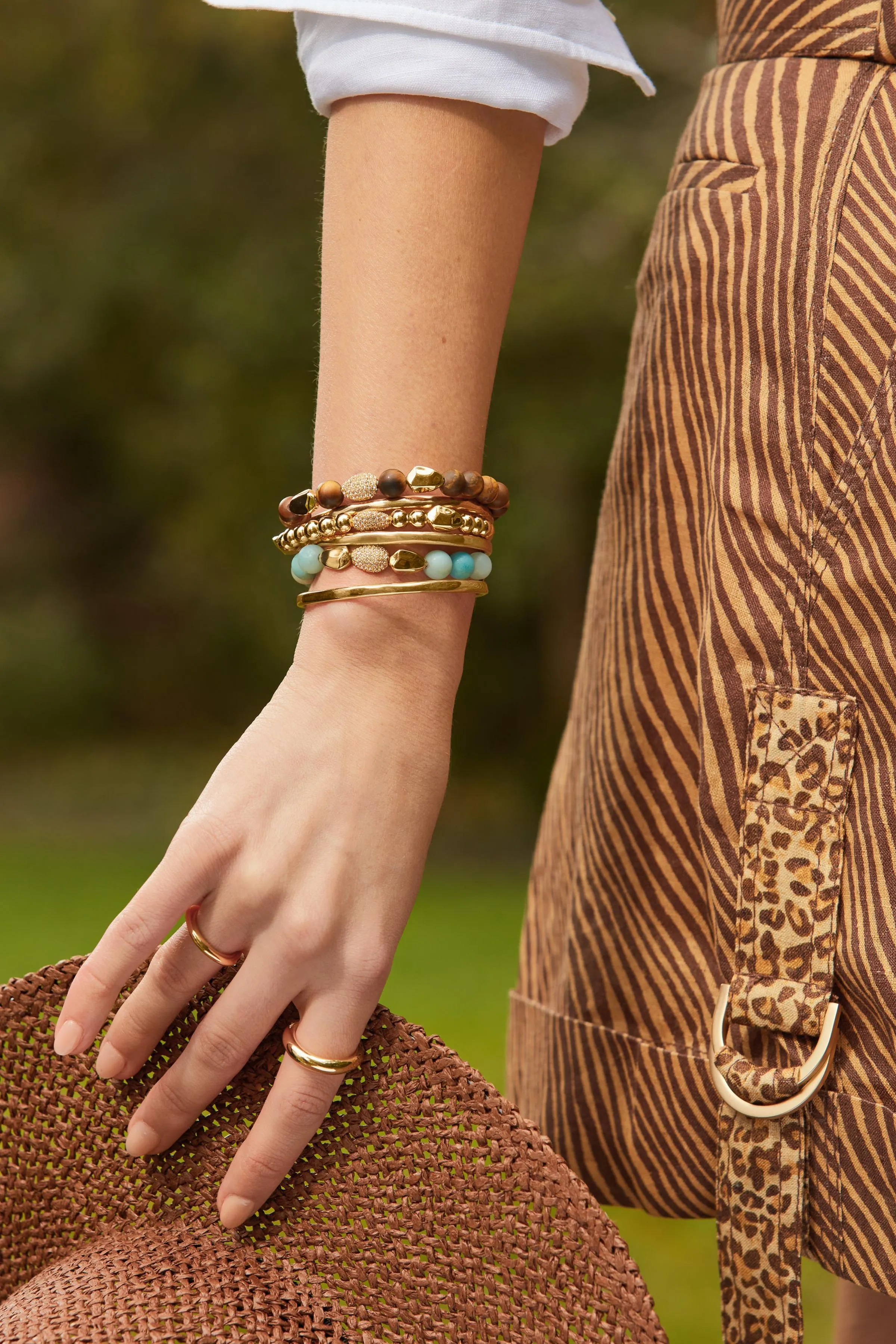 Ulani Amazonite Beaded Stretch Bracelet sold by Stella & Dot product image thumbnail 2