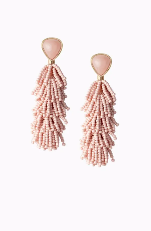Riva Convertible Tassel Earrings Blush sold by Stella & Dot