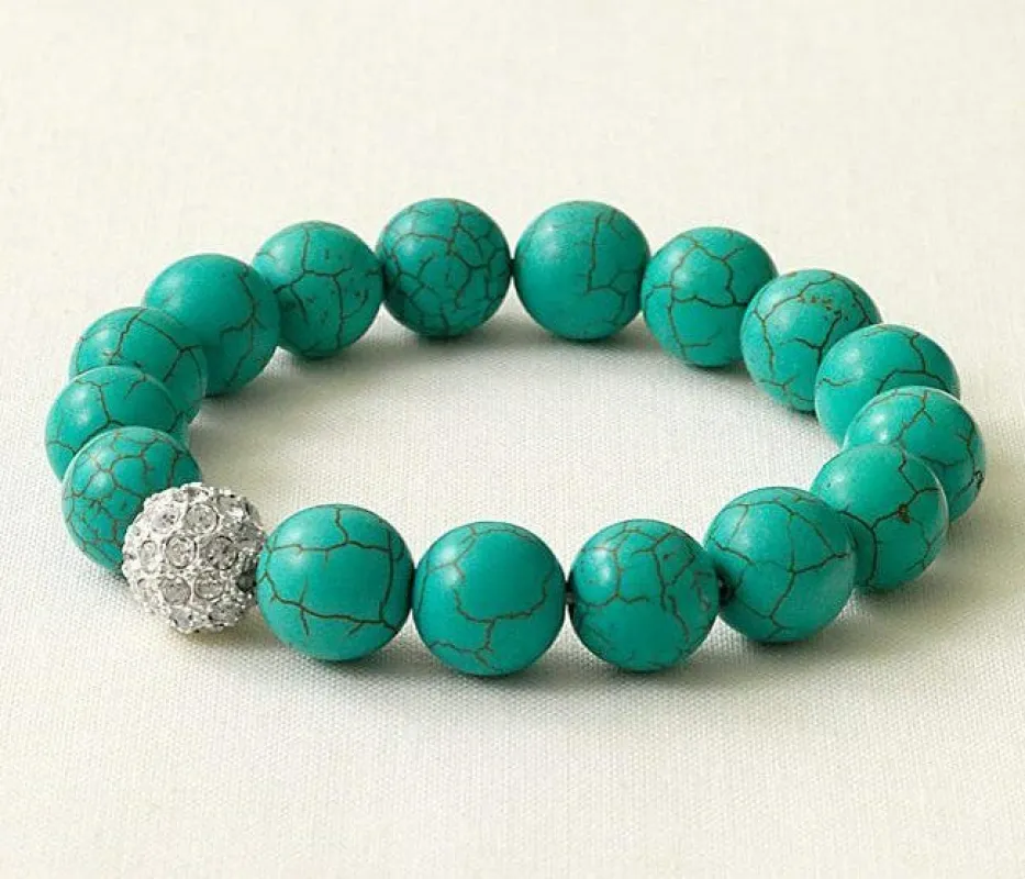 Soiree Pavé Bracelet in Turquoise sold by Stella & Dot