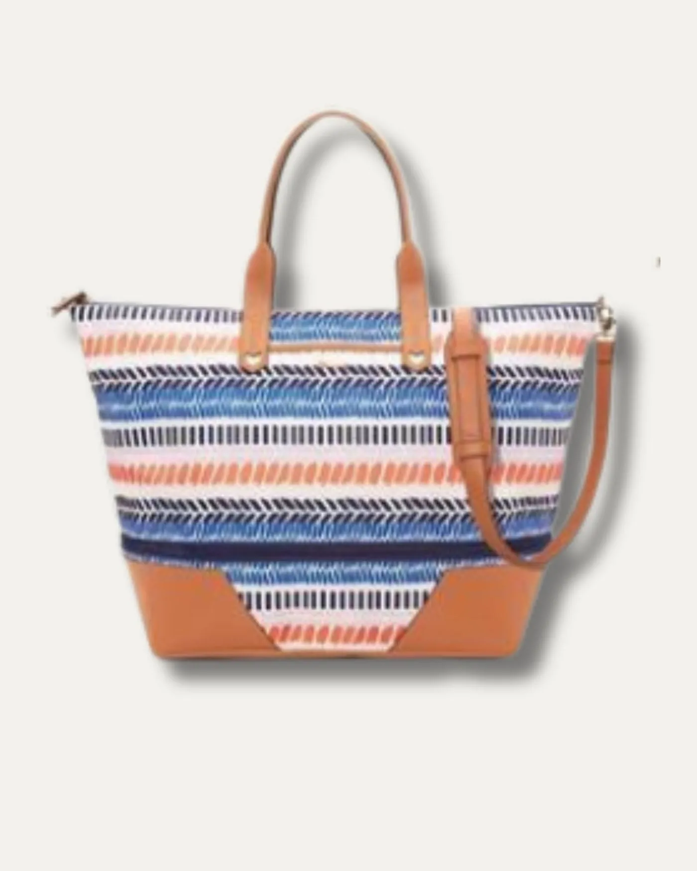 Getaway Bag | Multi Stripe Cobalt & Coral sold by Stella & Dot