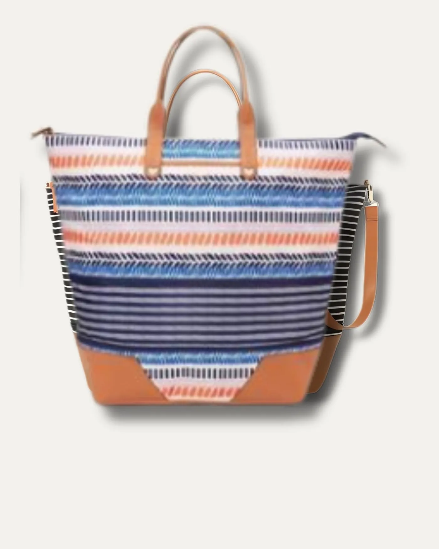 Getaway Bag | Multi Stripe Cobalt & Coral sold by Stella & Dot product image thumbnail 2