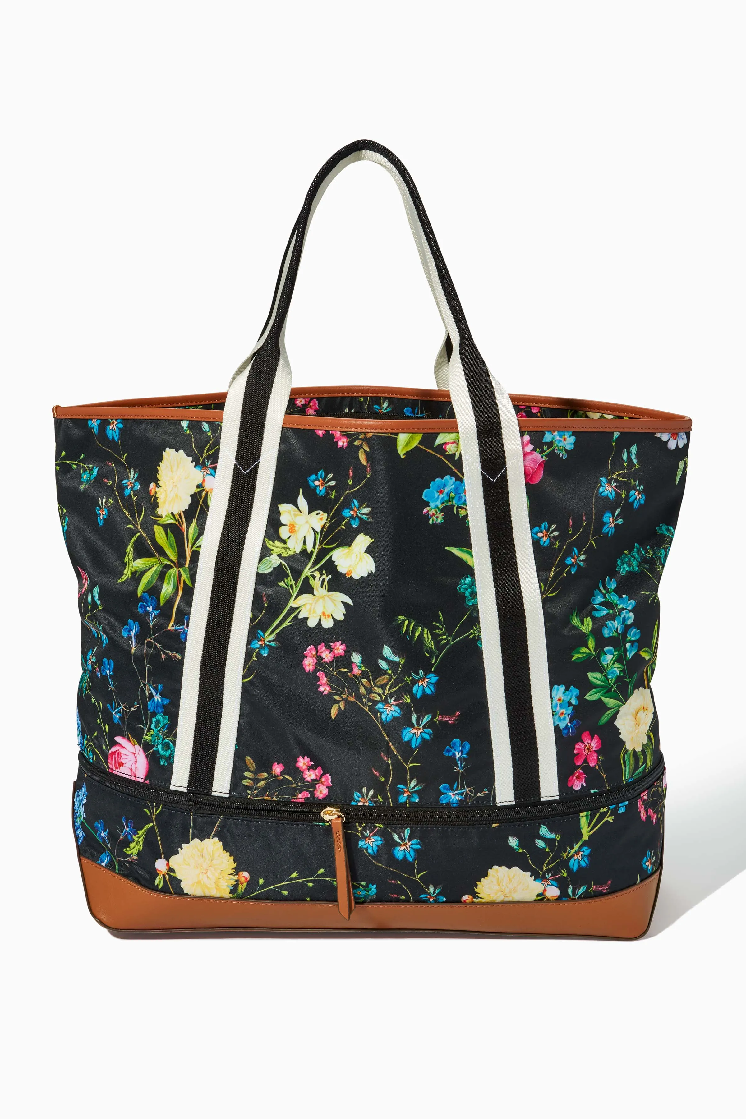 Getaway Travel Bag | Black Botanical sold by Stella & Dot product image thumbnail 4