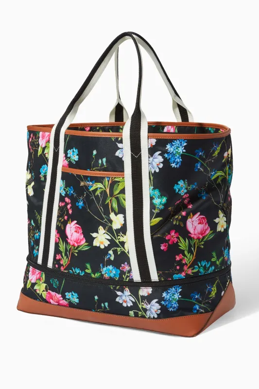 Getaway Travel Bag | Black Botanical sold by Stella & Dot