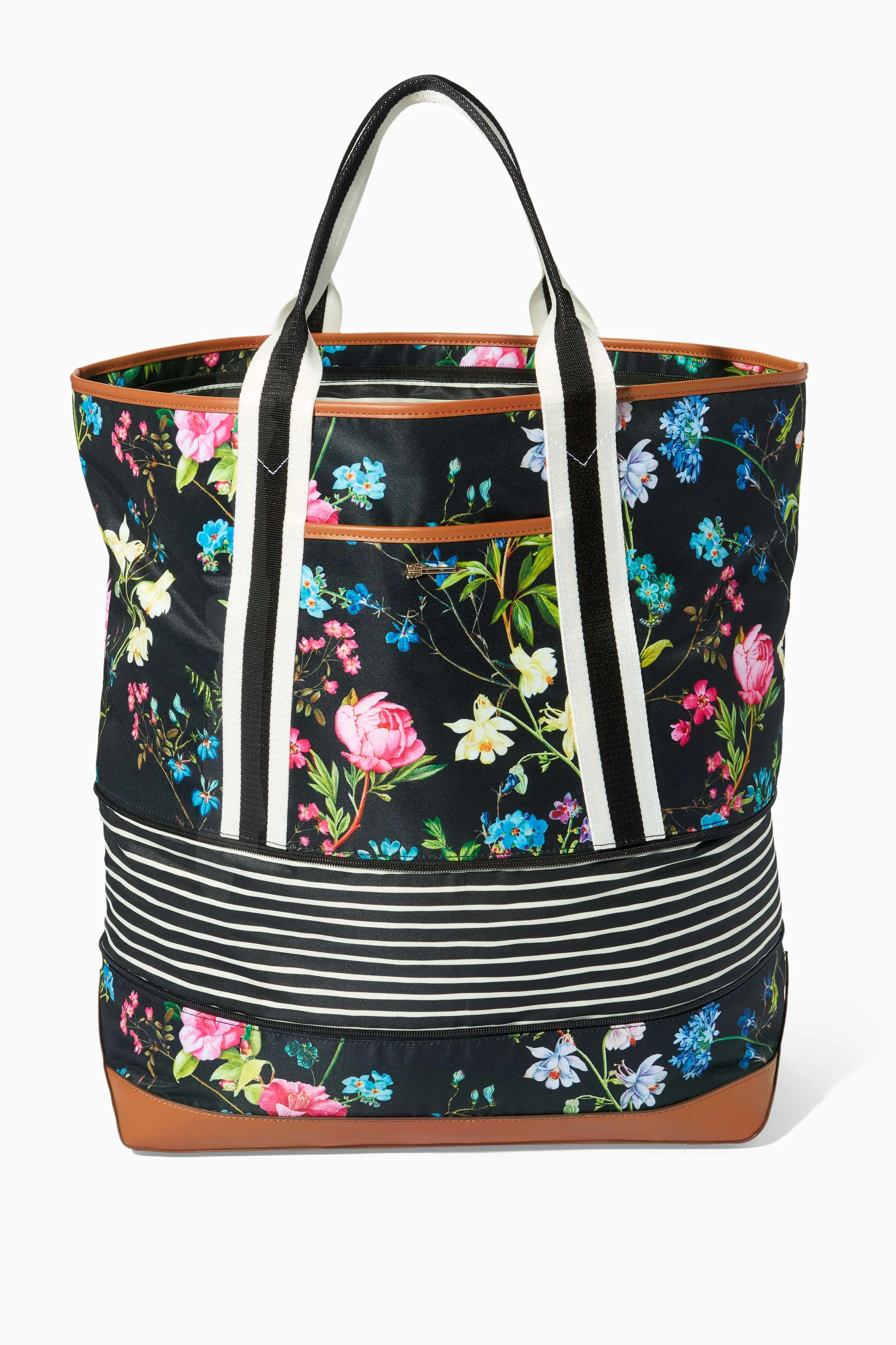 Getaway Travel Bag | Black Botanical sold by Stella & Dot product image thumbnail 2