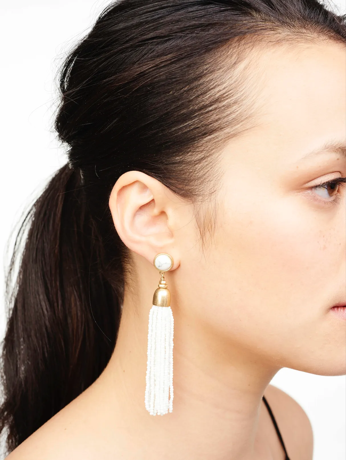 Verona Feather Chandelier Earrings sold by Stella & Dot product image thumbnail 2