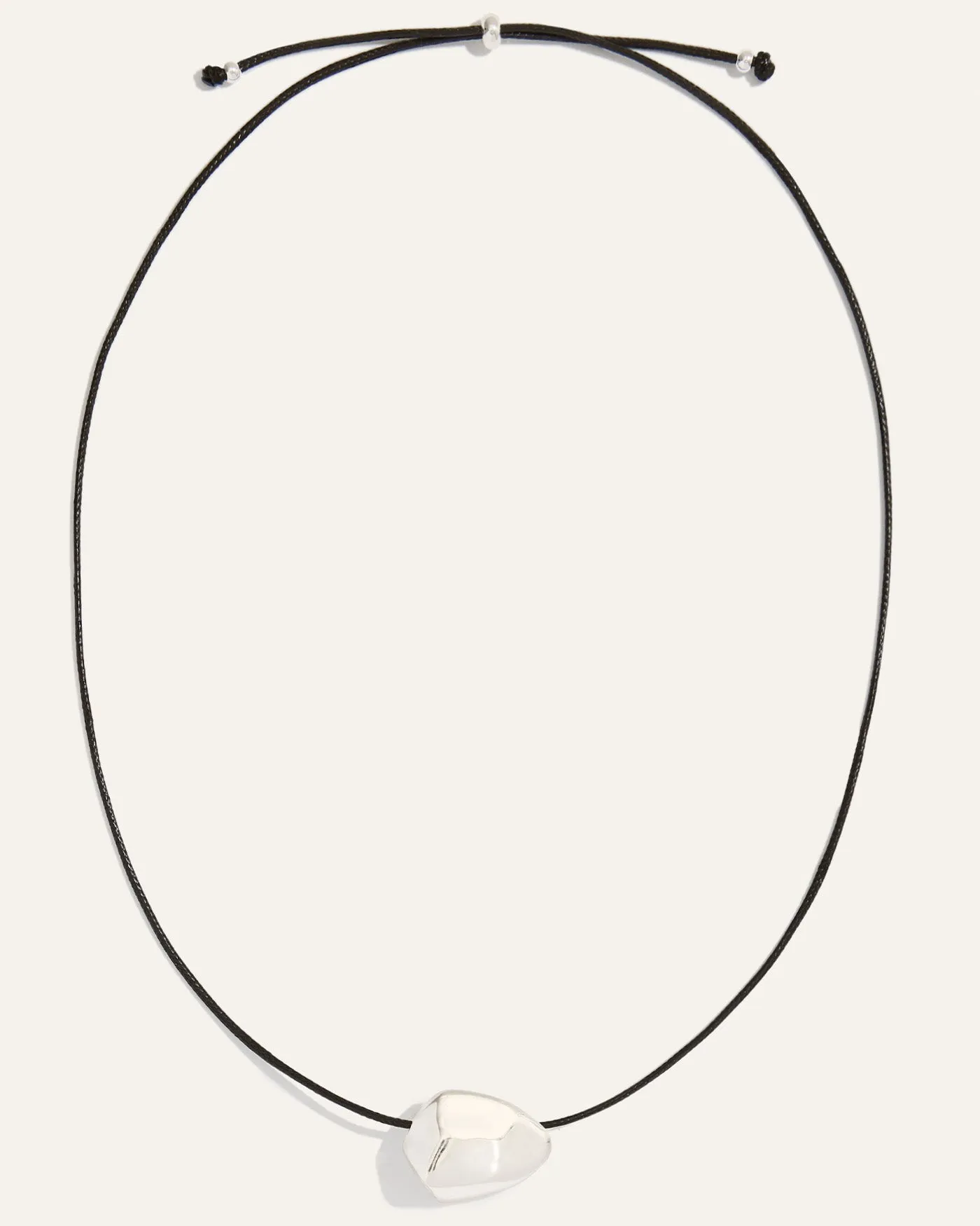 Ulani on Leather Cord Necklace | Black + Silver sold by Stella & Dot product image thumbnail 3